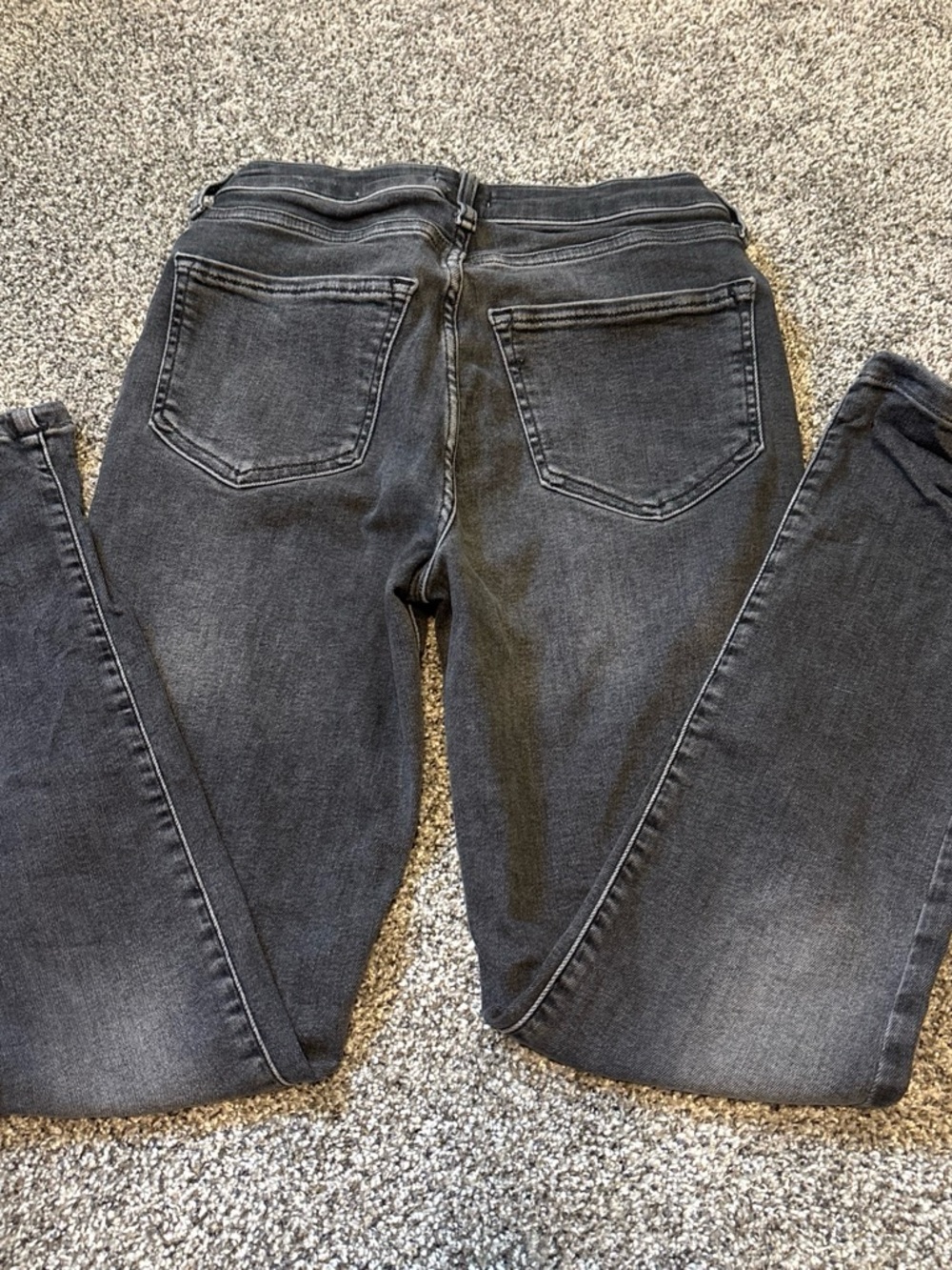 Women's High-Rise Black Washed Jeans